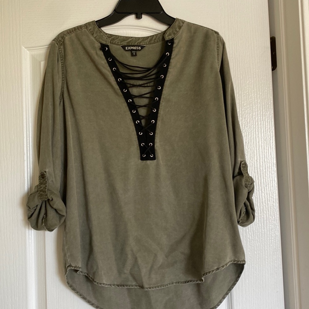 Express Lace Up Blouse